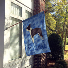 Load image into Gallery viewer, Boston Terrier Welcome Flag Canvas House Size CK6229CHF