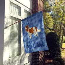 Load image into Gallery viewer, Cavalier Spaniel Welcome Flag Canvas House Size CK6233CHF