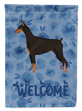 Load image into Gallery viewer, Doberman Pinscher Welcome Flag Canvas House Size CK6239CHF