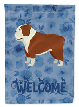 Load image into Gallery viewer, English Bulldog Welcome Flag Canvas House Size CK6240CHF