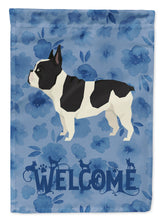 Load image into Gallery viewer, French Bulldog Welcome Flag Canvas House Size CK6243CHF