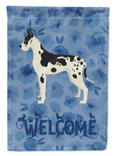 Load image into Gallery viewer, Great Dane Welcome Flag Canvas House Size CK6246CHF