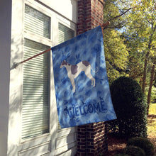 Load image into Gallery viewer, Greyhound Welcome Flag Canvas House Size CK6247CHF