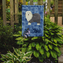 Load image into Gallery viewer, Old English Sheepdog Welcome Garden Flag – Decorative Outdoor Yard Flag CK6256GF