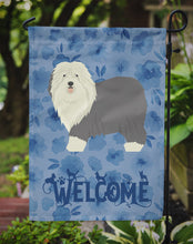 Load image into Gallery viewer, Old English Sheepdog Welcome Garden Flag – Decorative Outdoor Yard Flag CK6256GF