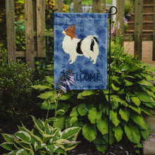 Load image into Gallery viewer, Papillon Welcome Garden Flag – Decorative Outdoor Yard Flag CK6257GF