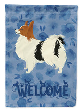 Load image into Gallery viewer, Papillon Welcome Garden Flag – Decorative Outdoor Yard Flag CK6257GF