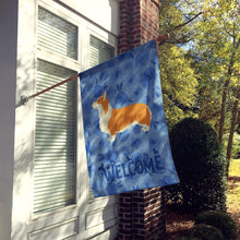 Load image into Gallery viewer, Pembroke Corgi Welcome Flag Canvas House Size CK6258CHF
