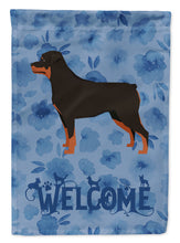 Load image into Gallery viewer, Rottweiler Welcome Flag Canvas House Size CK6262CHF