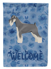 Load image into Gallery viewer, Schnauzer Welcome Flag Canvas House Size CK6263CHF