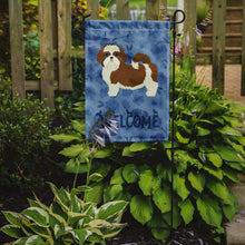 Load image into Gallery viewer, Shih Tzu Welcome Garden Flag – Decorative Outdoor Yard Flag CK6267GF