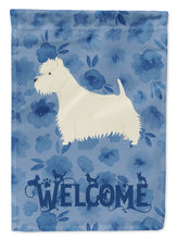 Load image into Gallery viewer, Westie Welcome Flag Canvas House Size CK6273CHF