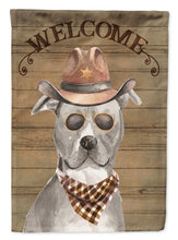 Load image into Gallery viewer, Staffordshire Bull Terrier Country Dog Flag Canvas House Size CK6276CHF