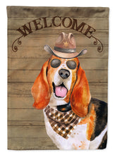 Load image into Gallery viewer, Basset Hound Country Dog Flag Canvas House Size CK6280CHF