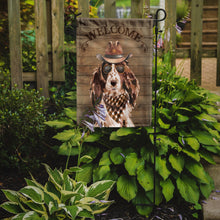 Load image into Gallery viewer, Cocker Spaniel Cowboy Dog Welcome Garden Flag – Western-Style Dog with Hat &amp; Sunglasses CK6296GF