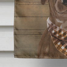 Load image into Gallery viewer, Chocolate Labrador Retriever Country Dog Flag Canvas House Size CK6297CHF