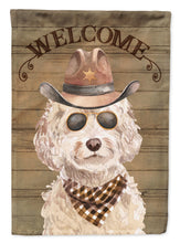 Load image into Gallery viewer, Champagne Cockapoo Country Dog Flag Canvas House Size CK6304CHF