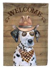 Load image into Gallery viewer, Dalmatian Puppy Country Dog Flag Canvas House Size CK6312CHF