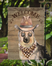 Load image into Gallery viewer, German Shepherd #2 Cowboy Dog Welcome Garden Flag – Western-Style Dog with Hat &amp; Sunglasses CK6331GF