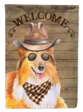 Load image into Gallery viewer, Sheltie Shetland Sheepdog Country Dog Flag Canvas House Size CK6359CHF