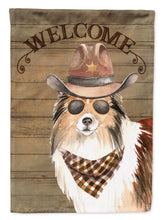 Load image into Gallery viewer, Sheltie Shetland Sheepdog #2 Country Dog Flag Canvas House Size CK6360CHF