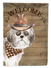 Load image into Gallery viewer, Shih Tzu Puppy Cut Country Dog Flag Canvas House Size CK6363CHF