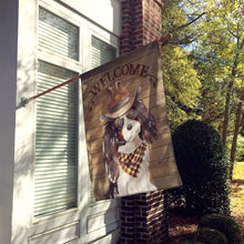 Load image into Gallery viewer, Tricolor Cavalier Spaniel Country Dog Flag Canvas House Size CK6371CHF