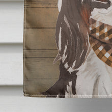 Load image into Gallery viewer, Tricolor Cavalier Spaniel Country Dog Flag Canvas House Size CK6371CHF