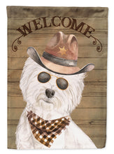 Load image into Gallery viewer, West Highland White Terrier Country Dog Flag Canvas House Size CK6375CHF