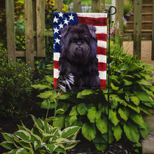 Load image into Gallery viewer, Affenpinscher American Flag Garden Flag - Outdoor Decorative Yard Flag CK6382GF