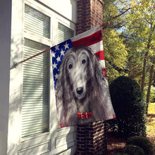 Load image into Gallery viewer, Afghan Hound American Flag Flag Canvas House Size CK6383CHF