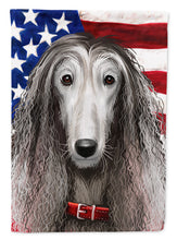 Load image into Gallery viewer, Afghan Hound American Flag Flag Canvas House Size CK6383CHF