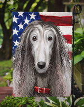 Load image into Gallery viewer, Afghan Hound American Flag Garden Flag - Outdoor Decorative Yard Flag CK6383GF