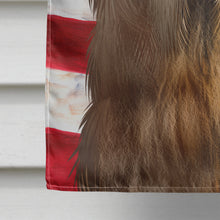 Load image into Gallery viewer, Afghan Shepherd American Flag Flag Canvas House Size CK6384CHF