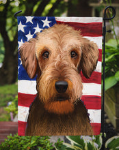 Load image into Gallery viewer, Airedale Terrier American Flag Garden Flag - Outdoor Decorative Yard Flag CK6385GF