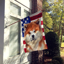 Load image into Gallery viewer, Akita American Flag Flag Canvas House Size CK6387CHF