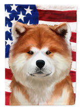 Load image into Gallery viewer, Akita American Flag Flag Canvas House Size CK6387CHF