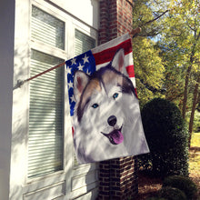Load image into Gallery viewer, Alaskan Husky American Flag Flag Canvas House Size CK6389CHF