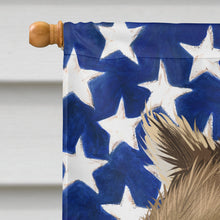Load image into Gallery viewer, Alaskan Klee Kai American Flag Flag Canvas House Size CK6390CHF