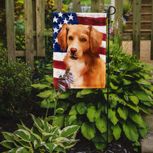 Load image into Gallery viewer, Alopekis Dog American Flag Garden Flag - Outdoor Decorative Yard Flag CK6391GF