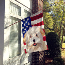 Load image into Gallery viewer, Alpine Spaniel American Flag Flag Canvas House Size CK6394CHF