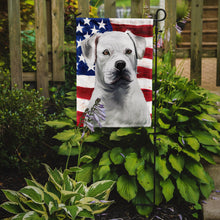 Load image into Gallery viewer, American Bulldog American Flag Garden Flag - Outdoor Decorative Yard Flag CK6395GF