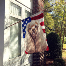 Load image into Gallery viewer, American Cocker Spaniel American Flag Flag Canvas House Size CK6396CHF