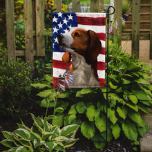 Load image into Gallery viewer, American English Coonhound American Flag Garden Flag - Outdoor Decorative Yard Flag CK6397GF