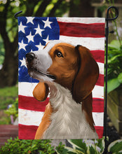 Load image into Gallery viewer, American English Coonhound American Flag Garden Flag - Outdoor Decorative Yard Flag CK6397GF