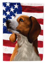 Load image into Gallery viewer, American English Coonhound American Flag Garden Flag - Outdoor Decorative Yard Flag CK6397GF
