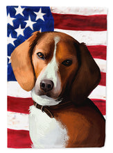 Load image into Gallery viewer, American Foxhound Dog American Flag Flag Canvas House Size CK6399CHF