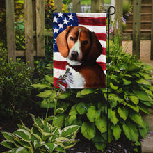 Load image into Gallery viewer, American Foxhound Dog American Flag Garden Flag - Outdoor Decorative Yard Flag CK6399GF