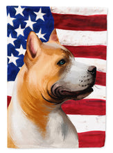 Load image into Gallery viewer, American Pit Bull Terrier American Flag Flag Canvas House Size CK6401CHF