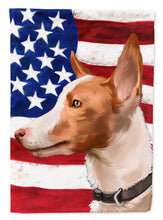 Load image into Gallery viewer, Andalusian Hound Dog American Flag Flag Canvas House Size CK6404CHF